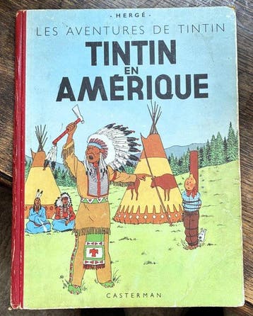 Tintin T3 - Tintin en Amérique (B5) - C - 1 Album - Herdruk, Boeken, Nieuw