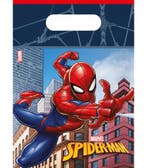 Spiderman Crime Fighter Uitdeelzakjes (6st), Hobby en Vrije tijd, Feestartikelen, Ophalen of Verzenden, Nieuw