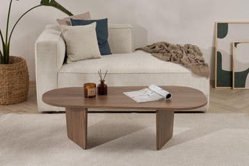 Asir 838NRD1107 Salontafel Okkernoot Van €99 Voor €59, 100 tot 150 cm, Nieuw, Overige vormen, 5 – 50