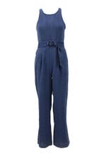 Mango Jumpsuit in maat XS Blauw, Mango, Verzenden, Zo goed als nieuw, Blauw