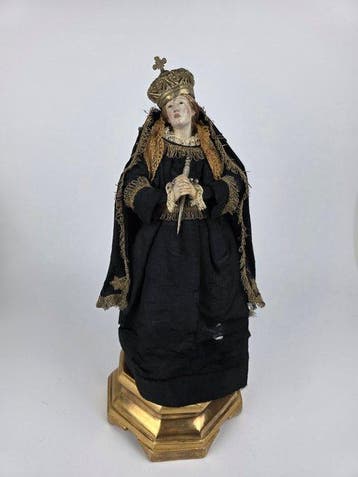 sculptuur, Madonna Addolorata Napoletana - 38 cm -