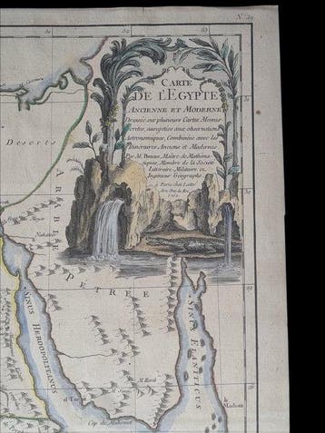 Frankrijk - Egypte; Rigobert Bonne - Carte de LEgypte, Nieuw