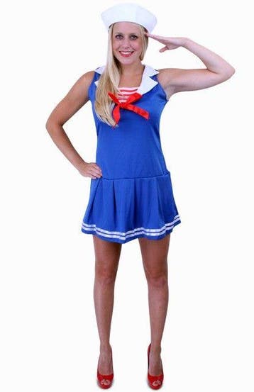 Marine vrouw jurkje blauw, Kleding | Dames, Carnavalskleding en Feestkleding, Ophalen of Verzenden, Nieuw