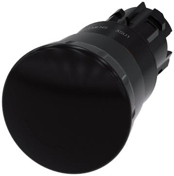 Siemens SIRIUS ACT 40mm Zwarte Paddenstoel Drukknop -, Doe-het-zelf en Verbouw, Verzenden, Nieuw, Overige typen