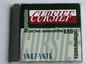 Cursief - Hoogtepunten uit het roemruchte KRO Radioprogramma, Ophalen of Verzenden, Zo goed als nieuw