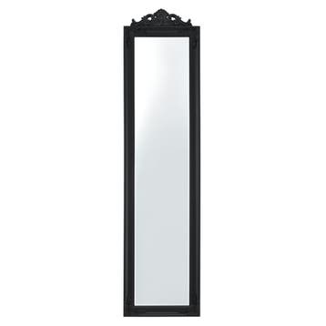Spiegel vrijstaand met barok lijst verstelbaar 160x40 cm zwa, Huis en Inrichting, Woonaccessoires | Spiegels, Verzenden, Nieuw