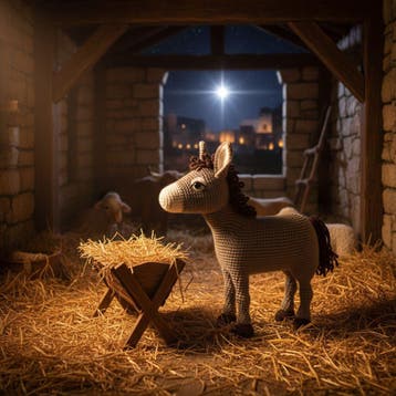 Ezel Haken voor Mini Kerststal - Haakpret Anja Toonen - Ha, Ophalen of Verzenden, Nieuw