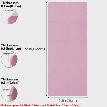 Antislip Yoga & Pilates Mat - 3mm, 4mm of 6mm Dik - Comforta, Verzenden, Nieuw