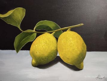 Franco Bencivenga (1953) - Limoni con foglie