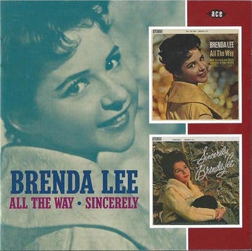 Brenda Lee - All The Way • Sincerely, Ophalen of Verzenden, Gebruikt
