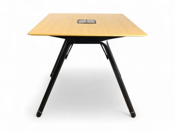 Coalesse Potrero415 bartafel, 180x120cm, eiken-zwart, Vergader- of Presentatieruimte, Ophalen of Verzenden, Gebruikt, Tafel