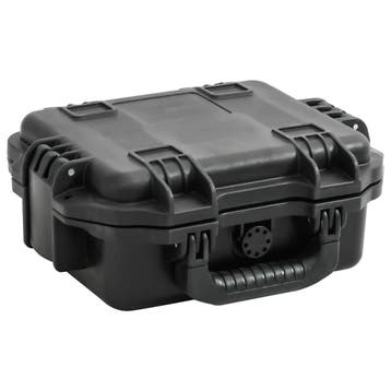vidaXL Flightcase draagbaar 30x24,5x12,5 cm PP zwart, Verzenden, Nieuw