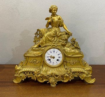 Figurale pendule - Antiek Brons - 1850-1900, Antiek en Kunst