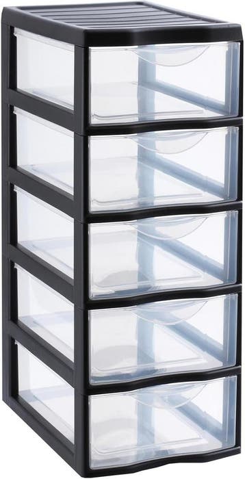 Opbergtoren A4 5 lades - Bureau organizer - 51% korting, Modern, functioneel, 5 laden of meer, Ophalen of Verzenden, Zo goed als nieuw