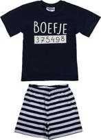 Fun2Wear - Shortama Boefje - Navy Blauw - Maat 86, Verzenden, Nieuw