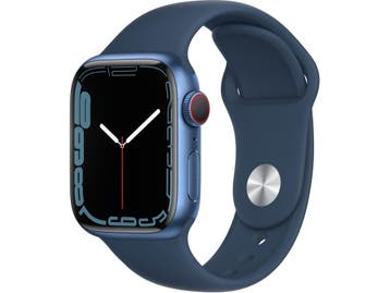 Apple Watch Series 7 - Smartwatch - 4G - Blauw (41mm), Verzenden, Zo goed als nieuw, Apple