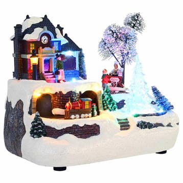 vidaXL Kerst Tafelopstelling Multikleur 23,5 x 16 x 18,5 cm, Verzenden, Nieuw