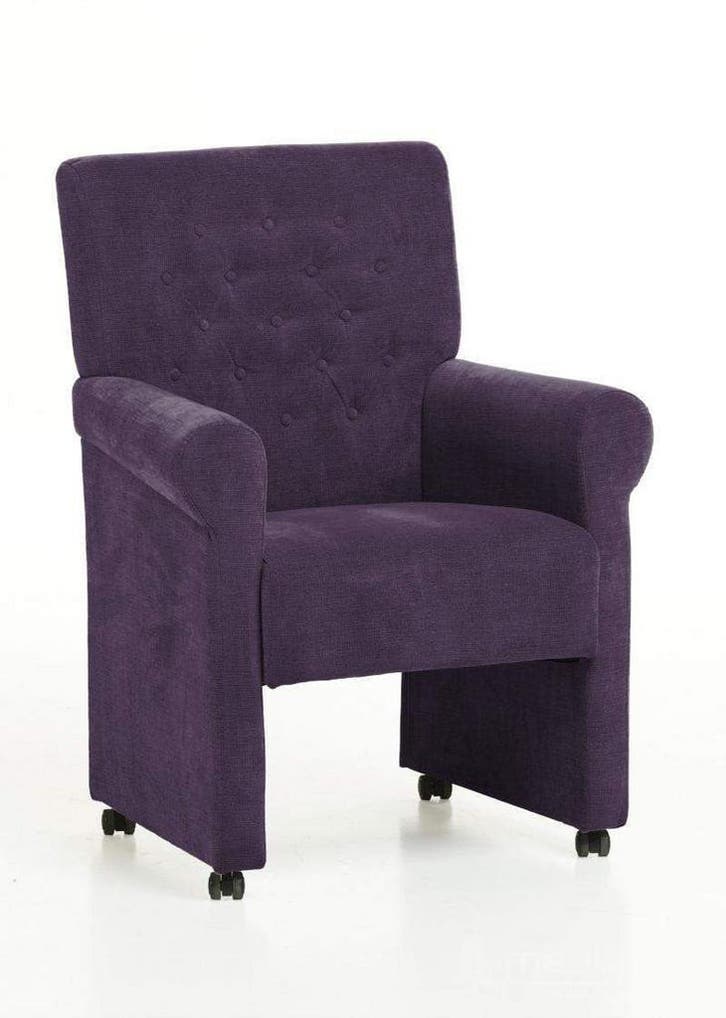 Eetkamerstoel Epe - eetkamerstoelen - Paars, Huis en Inrichting, Stoelen, Nieuw, Stof