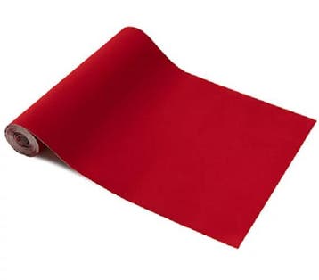 Plakfolie velours, velvet, zachte stof fluweel rood sticker, Nieuw