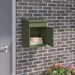 vidaXL Pakket inwerp box met opslag Olijfgroen 47,5 x 38 x, Verzenden, Nieuw