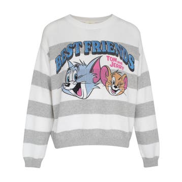Princess goes Hollywood • gestreepte trui Tom Jerry • 36, Kleding | Dames, Princess goes Hollywood, Verzenden, Wit, Nieuw