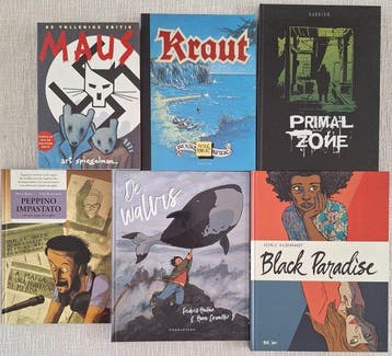 Collectie graphic novels - 2 opdrachttekeningen - 6 Album -, Nieuw