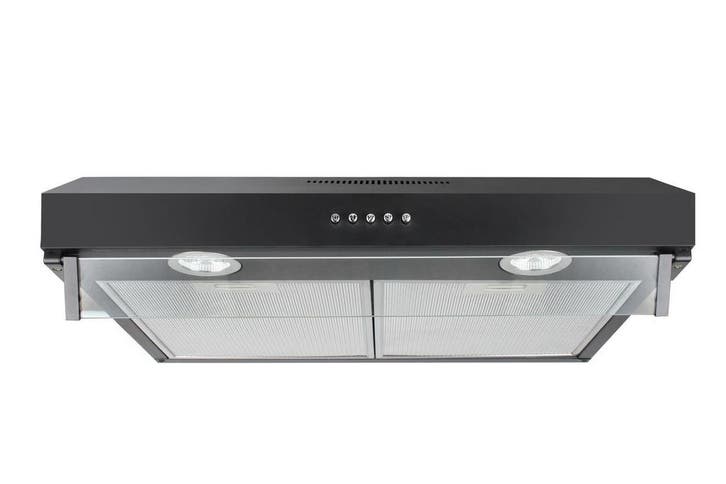 Compacte Afzuigkap Zwart | Metaal | Scherpe Prijs | Nu Ko..., Witgoed en Apparatuur, Afzuigkappen, Inbouw, 200 tot 400 m³ per uur