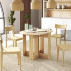 Opvouwbare Eettafel – 2 Klapbladen, Compact en Eikenhout, Huis en Inrichting, Tafels | Eettafels, Verzenden, Nieuw