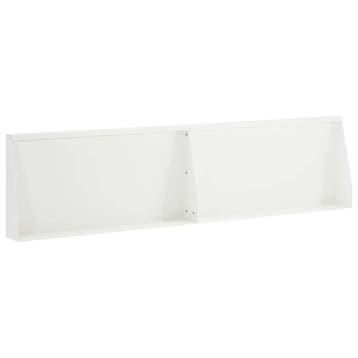 vidaXL Keerwand 2 st 80 x 12 x 50 cm Staal Wit, Verzenden, Nieuw