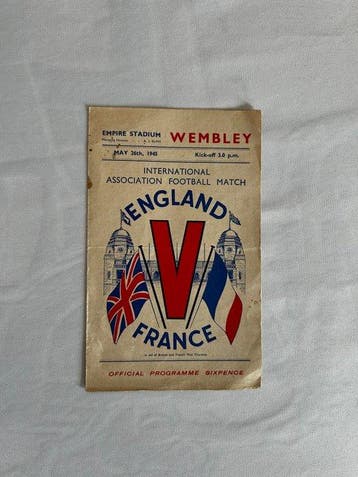 France - Match amical - 1945 - Brochure, Nieuw