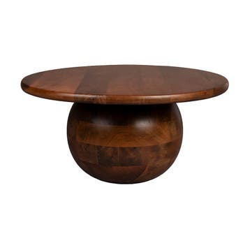 *WOONWINKEL* Dutchbone Oblivian Bolvorm Salontafel Van Hout, Huis en Inrichting, Tafels | Salontafels, Verzenden, Nieuw