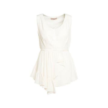 Twinset • off-white overslag top • XS (IT40), Kleding | Dames, Twinset, Verzenden, Wit, Nieuw