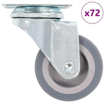 vidaXL 72 st Zwenkwielen 50 mm, Verzenden
