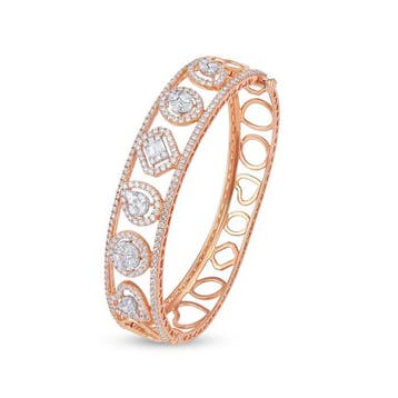 Armband - 18 karaat Roségoud - 4.83ct. tw. Diamant, Nieuw