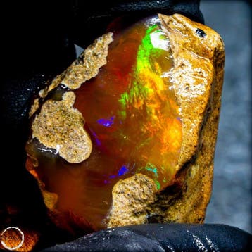Ethiopisch kristalopal – uitzonderlijk natuurstuk met intens