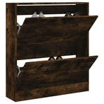 vidaXL Schoenenkast 80x21x87,5 cm bewerkt hout gerookt, Verzenden, Nieuw