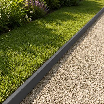 vidaXL Afdekprofiel voor tuinafboording 2 st 100 x 5 x 5 cm, Verzenden, Nieuw