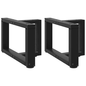 vidaXL Salontafelpoten 2 st T-vormig 40x25x(30-31) cm staal, Verzenden, Nieuw