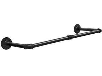 Wand Kledingroede Industrieel – Zwart Metalen Kledingrek 79/, Verzenden, Nieuw