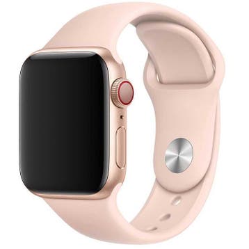 Apple Watch bandje - siliconen - Pink Sand - Pink Sand / 44, Verzenden, Nieuw