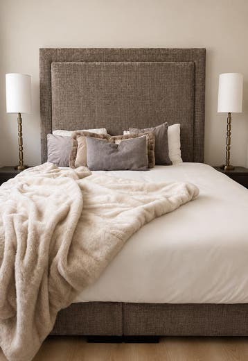 Tweepersoonsbed 180 cm Met opbergruimte hoofdbord en matras, Huis en Inrichting, Slaapkamer | Bedden, Overige kleuren, 210 cm