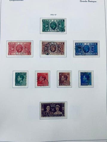 Groot-Brittannië - Collectie Engeland in Album, Postzegels en Munten, Gestempeld