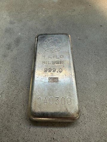 1 kilogram - Zilver .999 - Argor-Heraeus, Switzerland, Postzegels en Munten