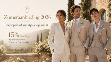 Een Trouwpak Op Maat laten maken., Nieuw, Overige kleuren, Your Tailor Robin, Trouwpak