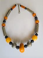 Zilver, Hars, lavasteen - Halsketting - Egypte