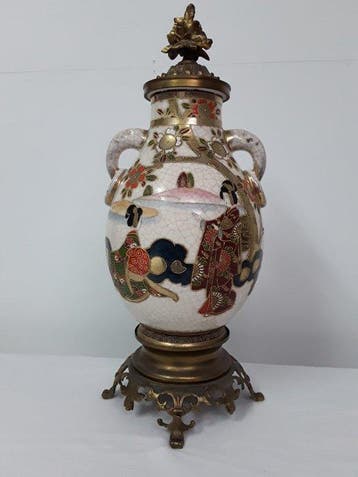 Vaas - Porselein - Japan - Meiji periode (1868-1912) -, Antiek en Kunst