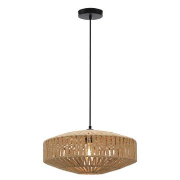 Japandi hanglamp bruin, Selena, Ophalen of Verzenden, Nieuw, Metaal, Japandi