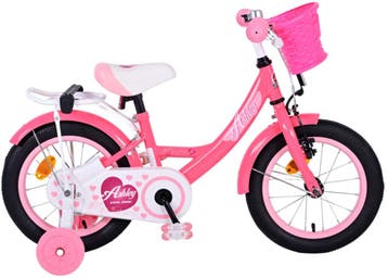 Volare Ashley Kinderfiets - Meisjes - 14 inch - Roze/Rood, Fietsen en Brommers, Fietsen | Kinderfietsjes, Overige merken, Zijwieltjes