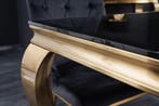 Elegante design eettafel MODERN BAROK 180cm zwart goud, Ophalen of Verzenden, Nieuw