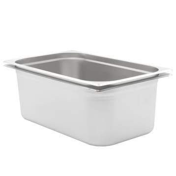vidaXL Gastronormbakken 2 st GN 1/1 200 mm roestvrij staal, Verzenden, Nieuw